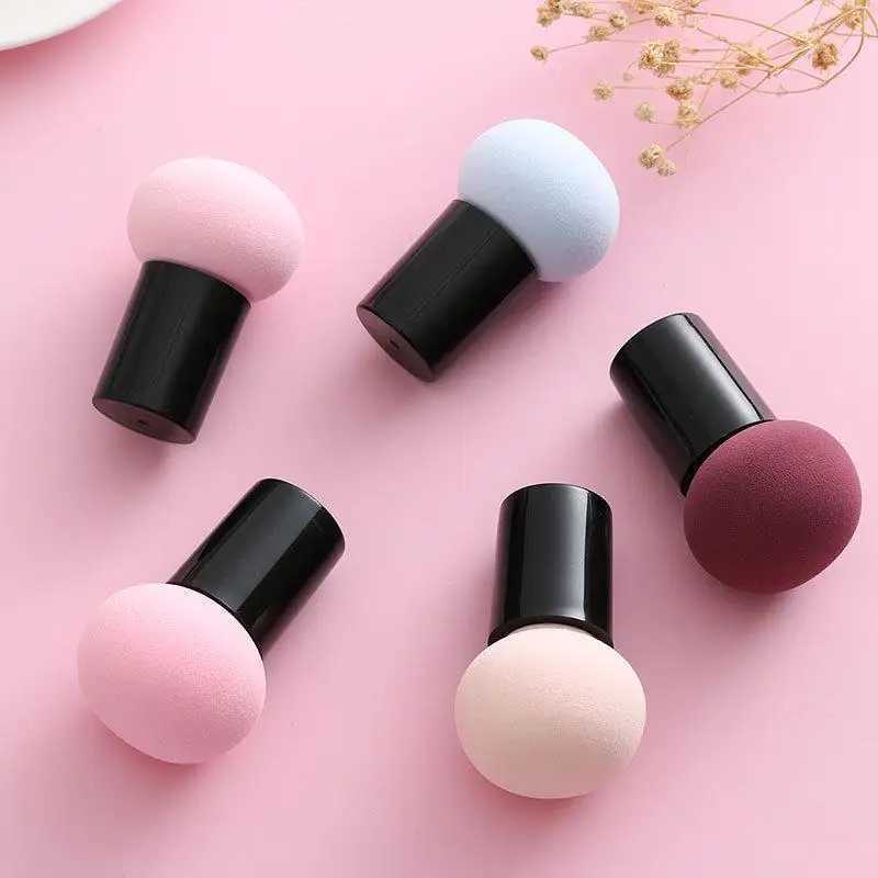 1 Cute Makeup Facial Cover Mushroom Head Sponge Powder Puff Comfortable Healthy and Fashionable Makeup W240814