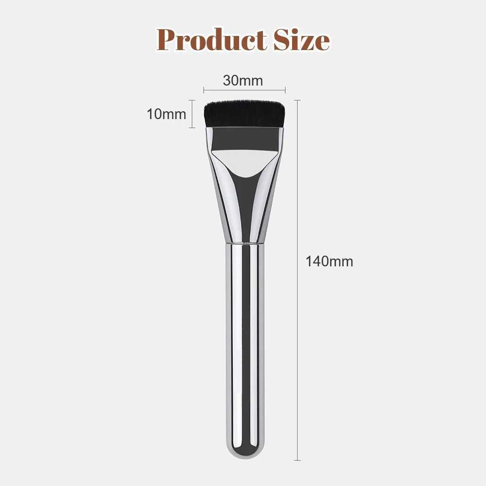Single line basic brush powder free flat head makeup brush facial mask brush ultra-thin seamless brush concealer brush beauty tool W240814