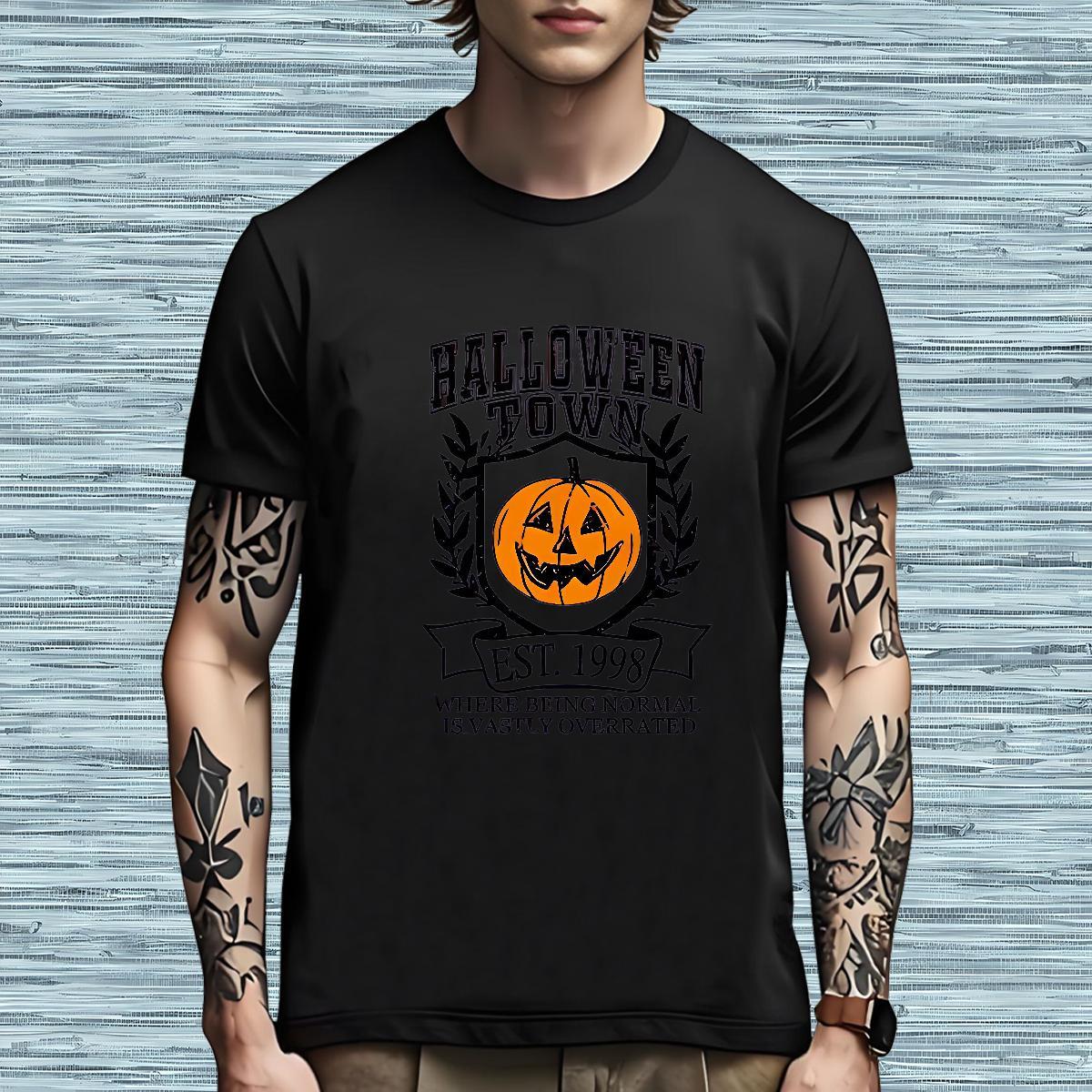 High Quality Man T Shirts pumpkin Breathable Casual Cartoon Printing L-4XL 230g 100% Cotton Men Tshirts Casual New Tees