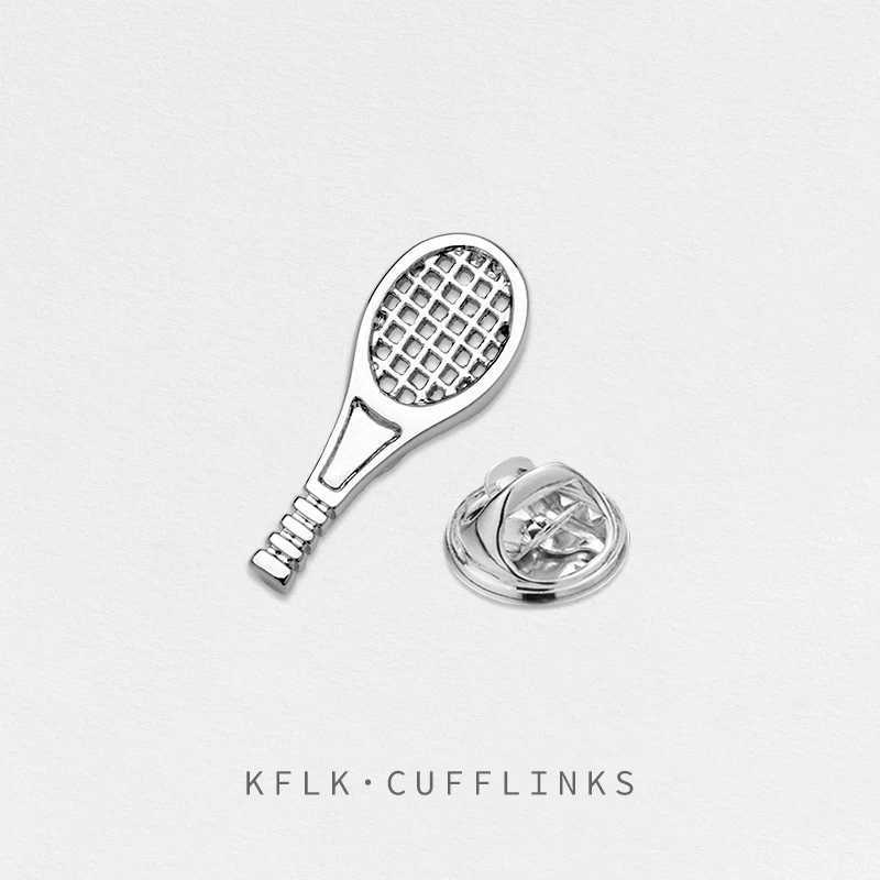 KFLK fashion tennis racket brooch Exquisite brand brooch Womens clothing badge brooch Jewelry wholesale W240815