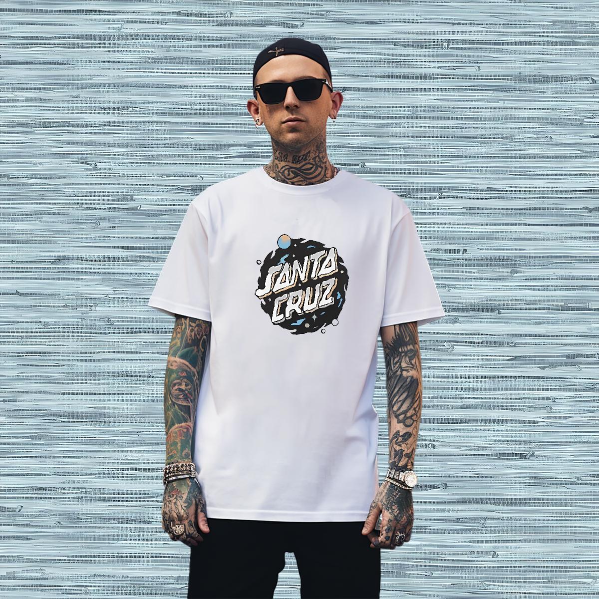 Cool letter Mens T Shirts Hip Hop Street Couples T Shirts 230g Cotton 2024 Summer Round Neck Short Sleeve DIY Logo Oversized Tops Shirt