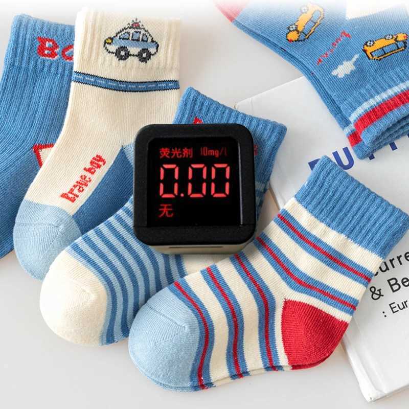 5 pairs of childrens socks cartoon spring autumn animal childrens socks girl cute boy toddler socks 1-12 years old W240814