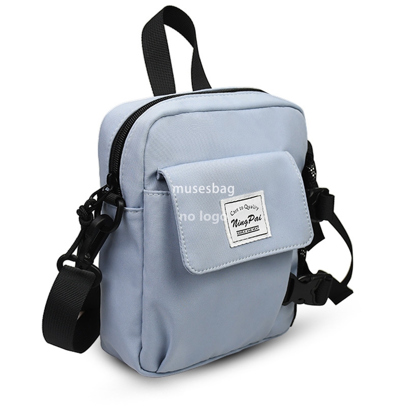Trendy tooling crossbody bag Solid color convenient shoulder bag Casual all-in-one mobile phone bag Student commuting bag