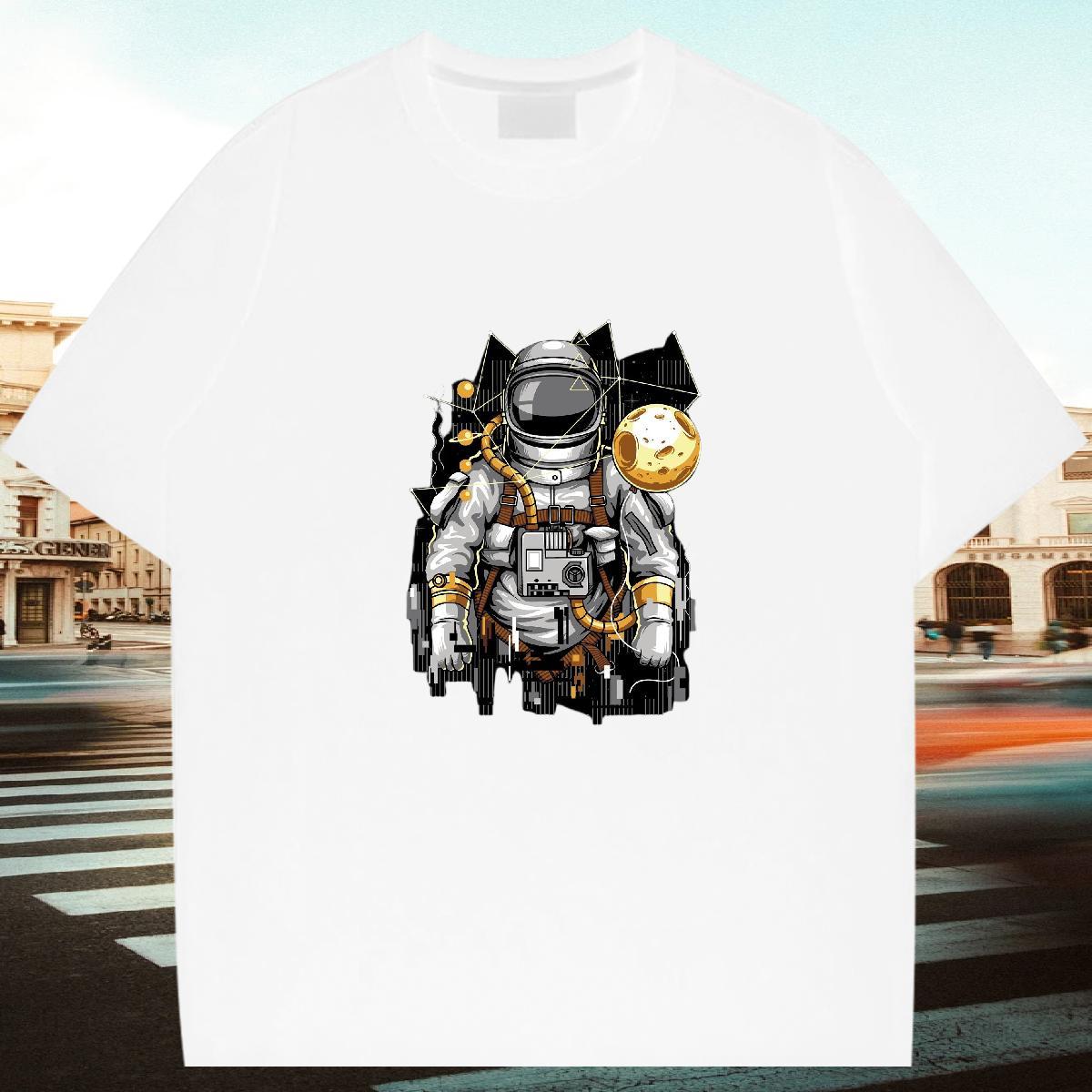Cool Men Clothes T-Shirt Casual 100% Cotton 230g Anime Breathable T Shirts Men Fashion Casual Top Tees