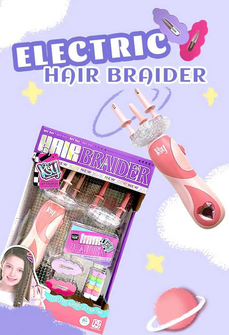 New Electric Automatic Hair Weaving Machine DIY Weaving Hair Style Tool Twisting Weaving Machine Girl Weaving Toy W240814