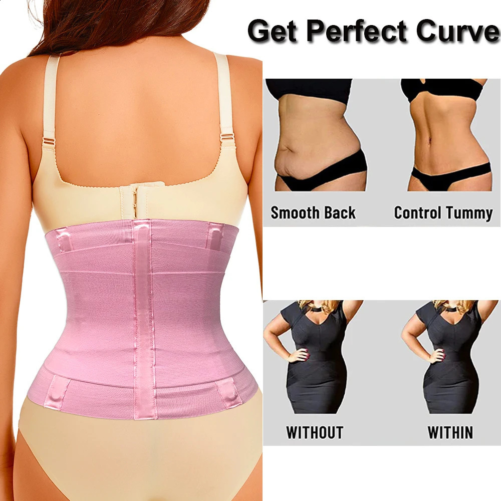 Waist Trainer Corset Body Shapewear Women Bandage Wrap Tummy Trimmer Fitness Girdle Slimming Modeling Strap Snatch Me Up Sports 240813