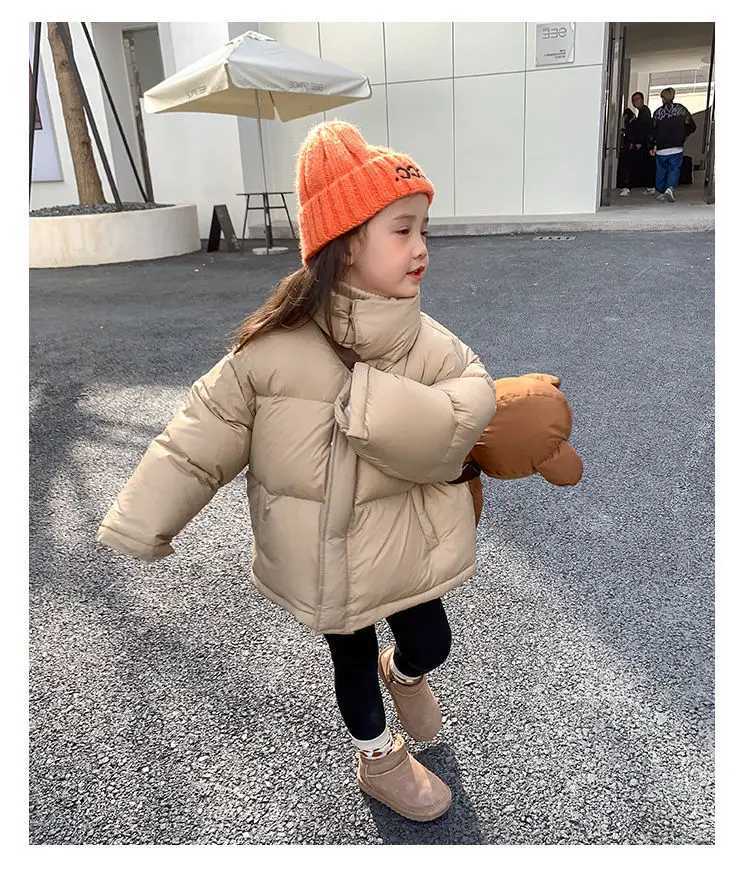 2023 Korean Childrens Clothing Girls Winter Coat Childrens Winter Jacket Childrens Clothing Thickened Warmth W240814