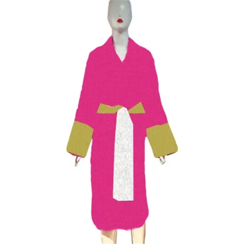 2025women sleep unisex man cotton sleepwear night highquality bathrobe Brand designer robe breathable elegr Eight colors M-3XL