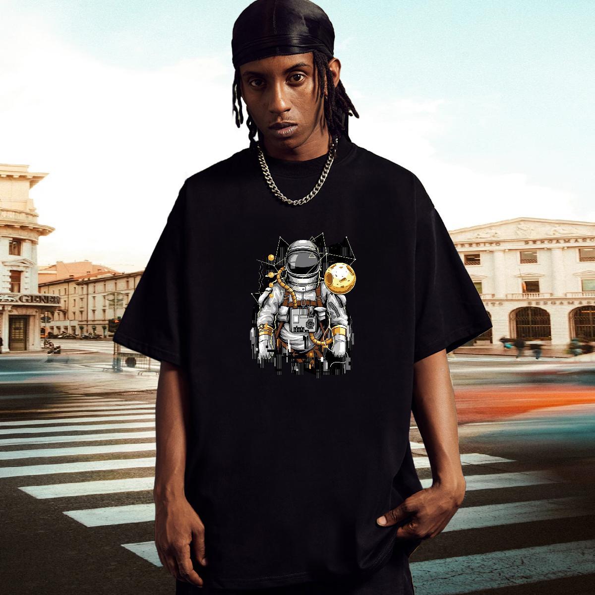 Cool Men Clothes T-Shirt Casual 100% Cotton 230g Anime Breathable T Shirts Men Fashion Casual Top Tees