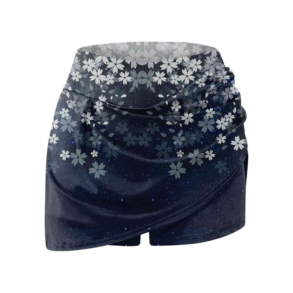 Summer 2024 Women Sports Tennis Dance Fiess Short Quick Drying Solid Female Lining High Waist Mini Golf A Line Skirts