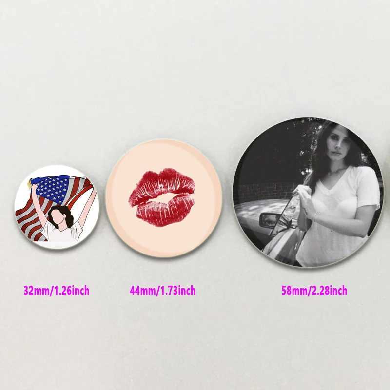 32/44/58mm Lana Del Ray brooch pop singer badge handmade tinplate brooch backpack clothing gift accessory brooch W240815