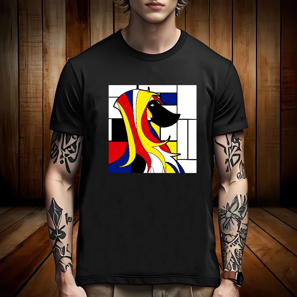 Cool T-Shirts for Men dog O Neck Short Sleeves Home Outdoor Custom Big Size 230g Pure Cotton Couples T Shirts New Arrival Tee Shirt