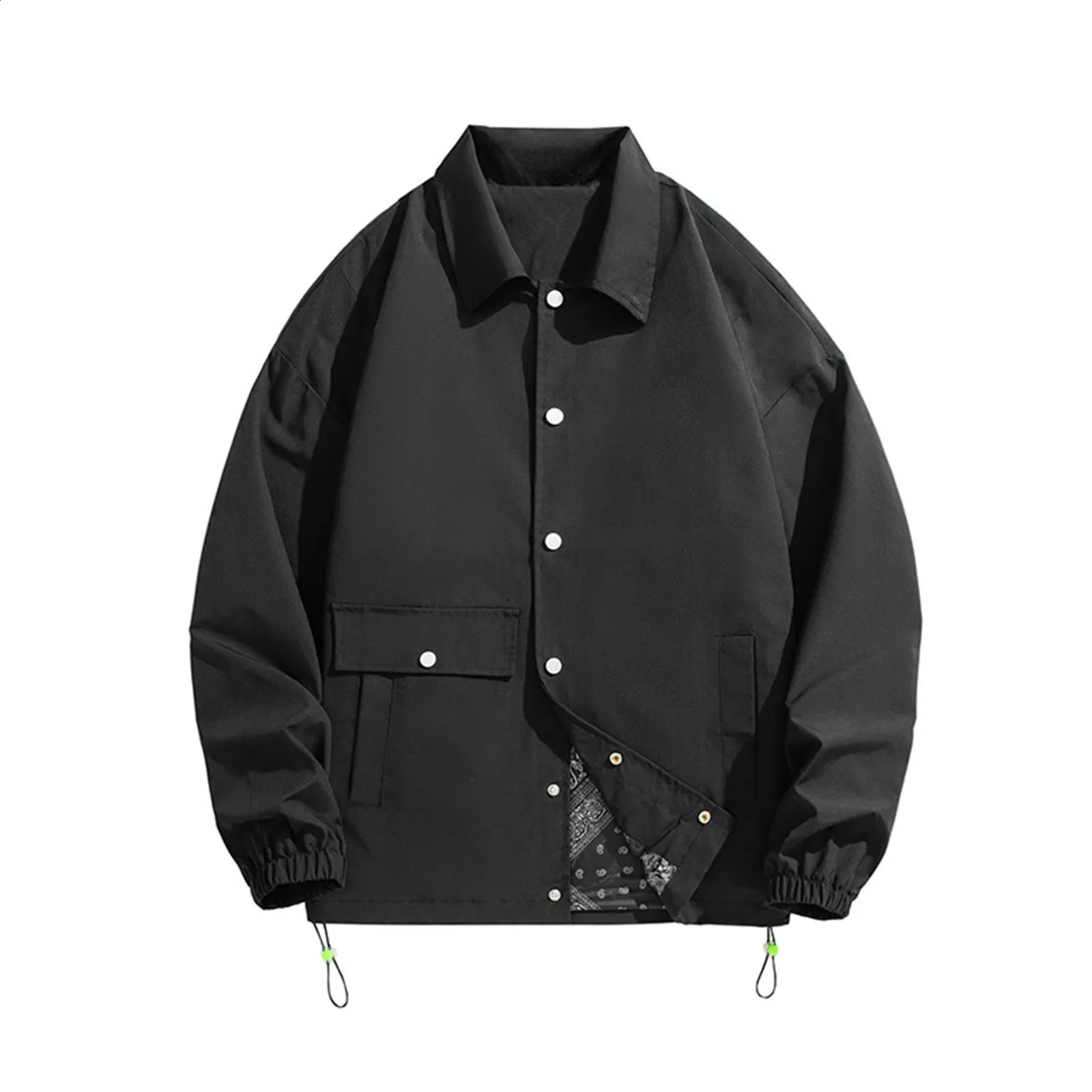 Jacket Men Windbreaker Hooded Zip-Up Coat Autumn Clothes Y2k Vintage Streetwear Outwear Korean Fashion Harajuku Cropped Jackets 240809