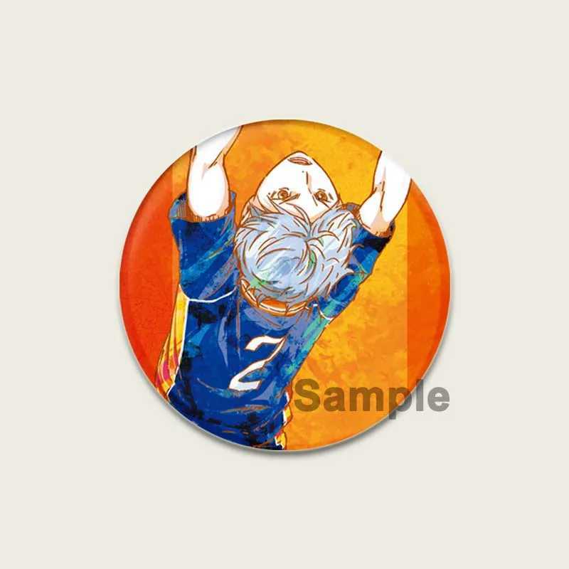 Animation Haikyuu!! Brooches round handmade brooch backpack clothing brooch gift accessories Tobio Kageyama cartoon badge W240815