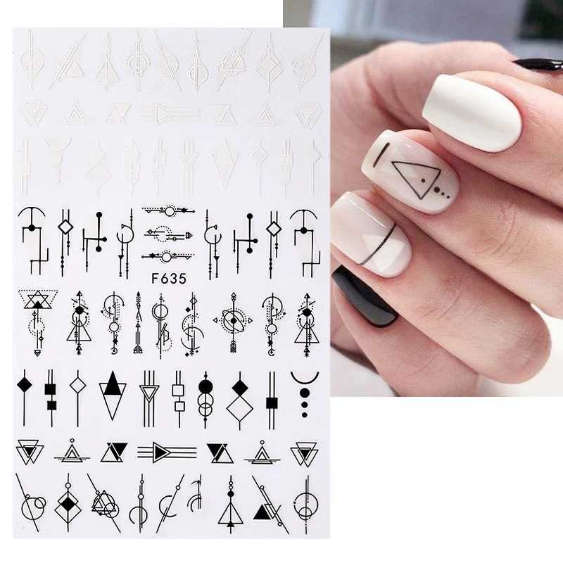 1PCS 3D Laser Heart Letter Nail Sticker Nail Art Decoration Flower Star Nail Accessories Decal Stickers Nail Supplies Nail PartsXJ240814