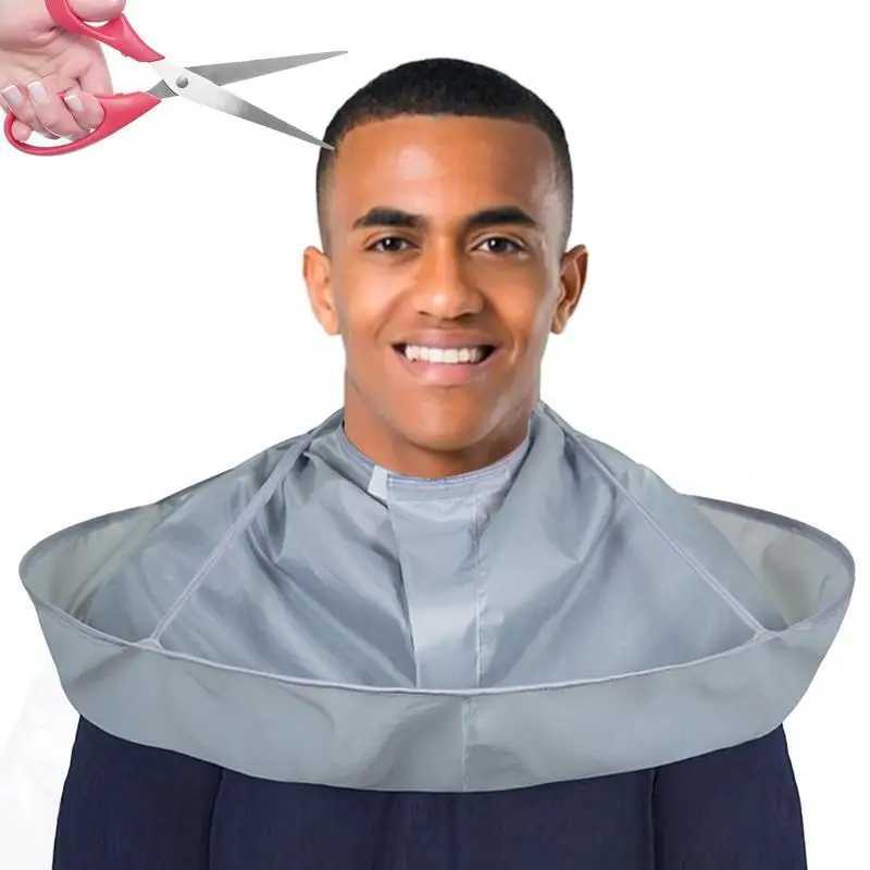 DIY Hair Clipper Cape Umbrella Corner Hair Clipper Cape Bag Hair Shaving Apron Barber Dress Cover Home Cleaning Protector W240814