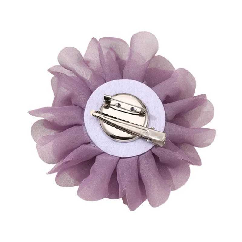 Portable camellia brooch flower lapel brooch womens retro fabric lapel brooch floral jewelry W240815