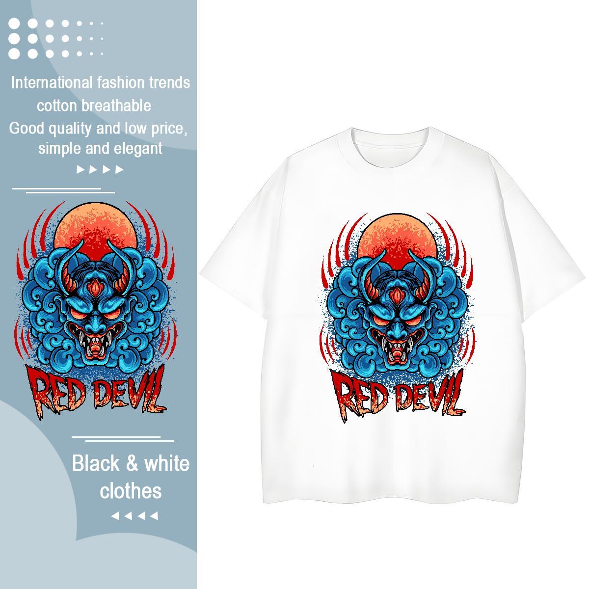 Classic Mens T Shirts Breathable Crew Neck Home Outdoor Skull 100% Cotton 230g Couples T Shirts 2024 New Clothings