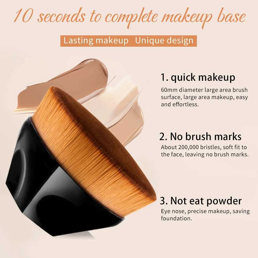 Magic Makeup Brush Liquid Base BB Cream No Trace Soft High Density Fiber Hair Easy to Carry for Girls Beauty Tools W240814