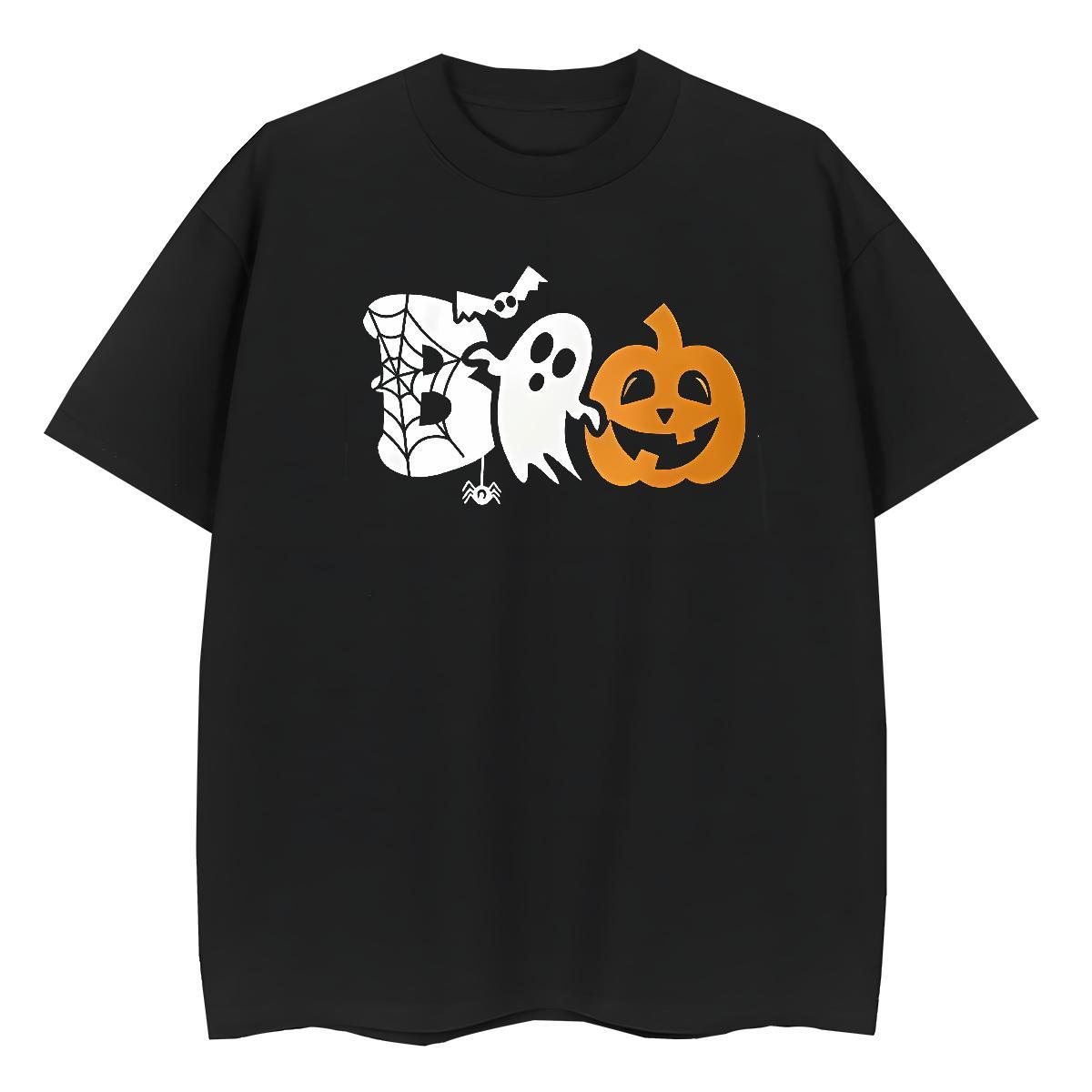 Cool Design T Shirts Men halloween Breathable Anime Printing Street DIY Logo Oversized 100% Cotton 230g Couples T Shirts Wholesale Tees Shirts