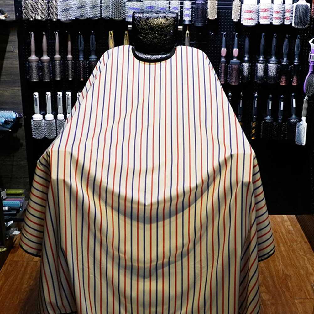 Durable striped barber hat for home hairdressers W240814