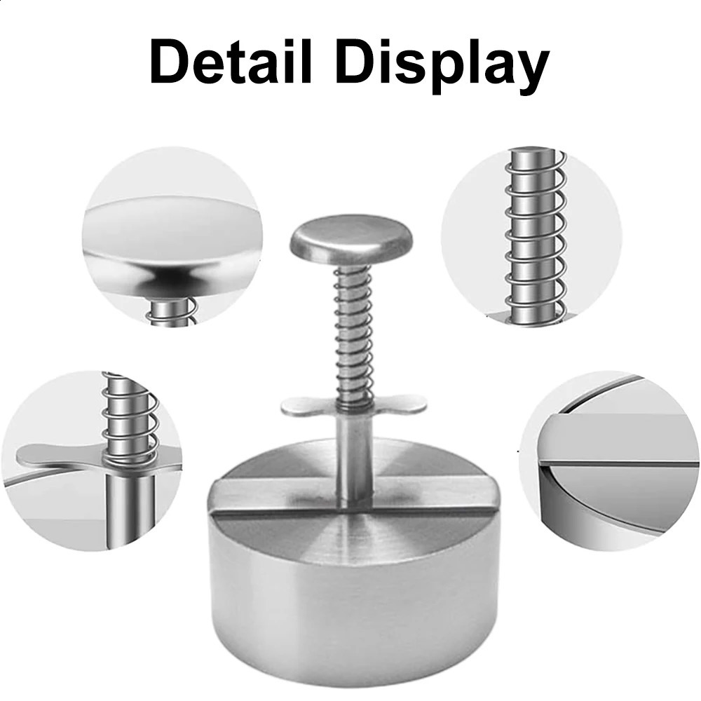 304 Stainless Steel Hamburger Press Burger Patty Maker Pork Beef Manual Mold for Grill Griddle Meat Kitchen Tools 240812