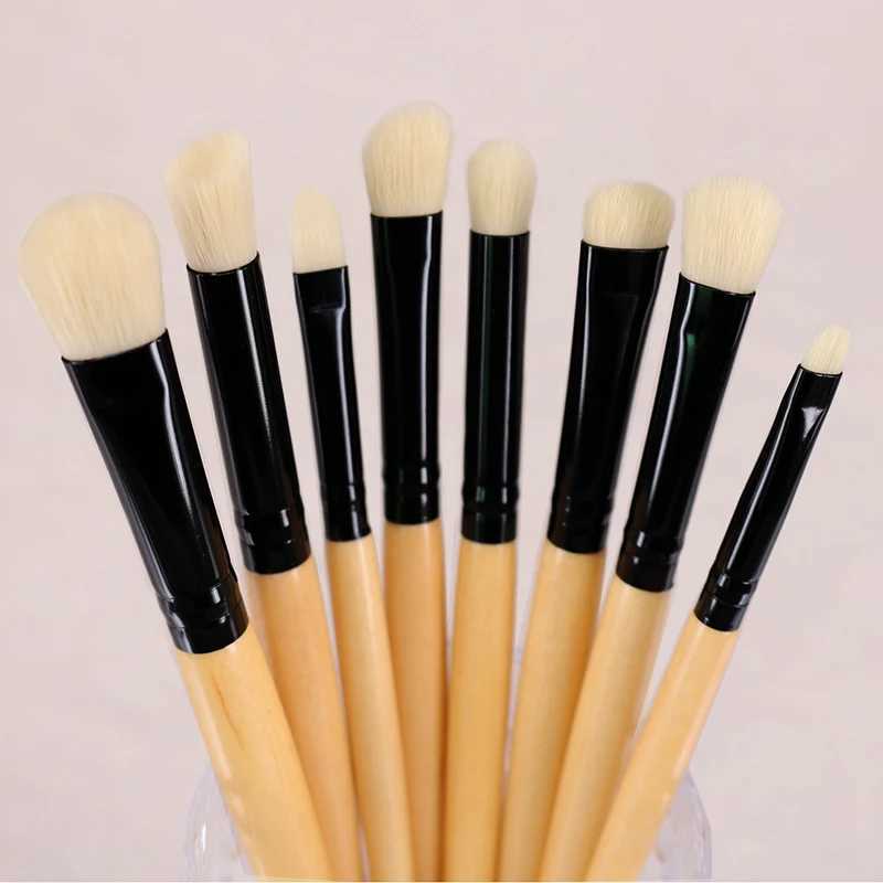 Professional eye makeup brush set Natural hair eye shadow lining eyebrow contour mixing Highlight stain makeup tool set W240814