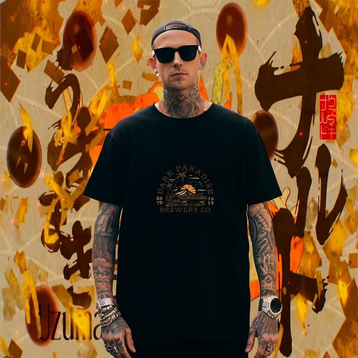 Wholesale Men Clothes T-Shirt Casual Daily Wear 230g Pure Cotton Plus Size Custom O Neck Short Sleeves mountains Man T Shirts 2024 Designer Tshirts