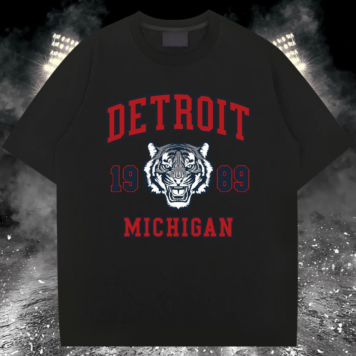 Brand T Shirt For Man tiger Breathable Short Sleeve Sports Casual Custom Print Plus Size 100% Cotton 230g Tshirts 2024 Designer Tops