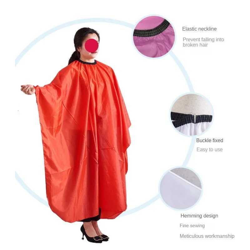 Hair cutting apron hair cutting apron adult waterproof barber open collar apron used as professional hair cutting accessories W240814