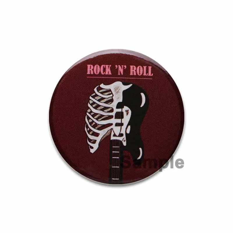 Hip hop punk heart-shaped pin skeleton rock badge creative band handmade Brooches brooch backpack clothing gift accessories W240815