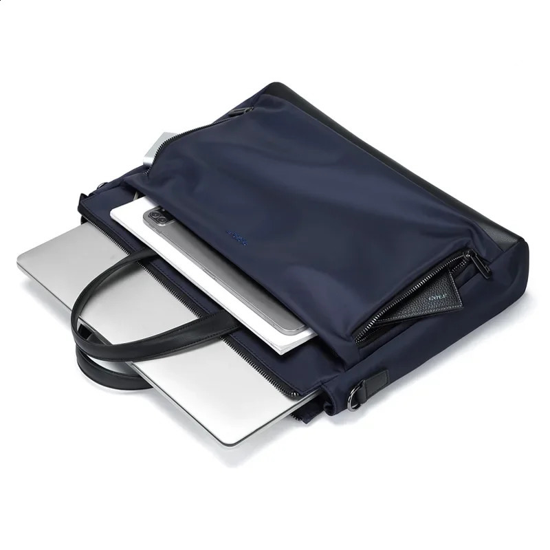 GOLF Briefcase Bag Nylon with Leather Handle Crossbody Shoulder Hand Bag Office Laptop Bags for Men 15 Inch Waterproof Handbags 240822