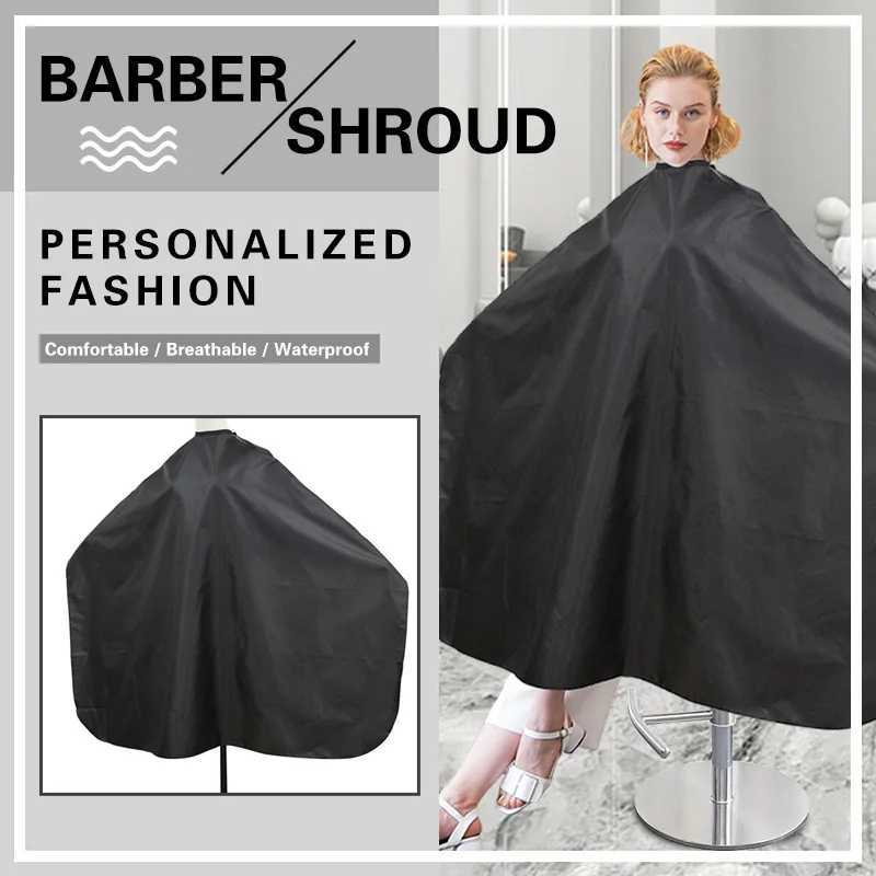 Barber Salon Cape Professional Stylist Cloth Black Hairdressing Apron Waterproof Hair Shawl Hairdressing Accessories W240814