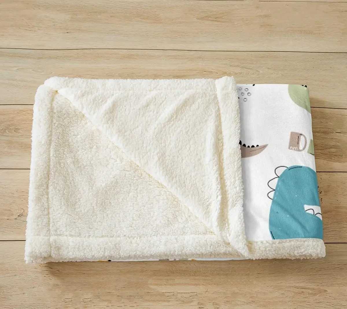 Cute Dinosaur Throw Blanket Cartoon Cactus Plants Bed Blanket for Kids Teens Boys Girls Room Decor Wild Animals Fleece Y240815