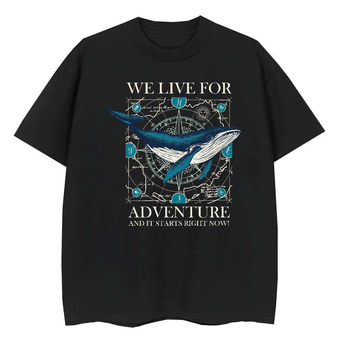 Cool T Shirts Men fish Short Sleeve O-Neck Casual Beach Black White 100% Cotton 230g Men Tshirts New Top Tees