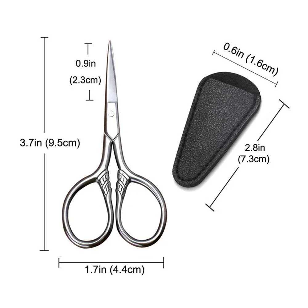 1 piece of facial hair and beard clipper for mustard nose eyebrows and nail cutting stainless steel trimming makeup clipper W240814