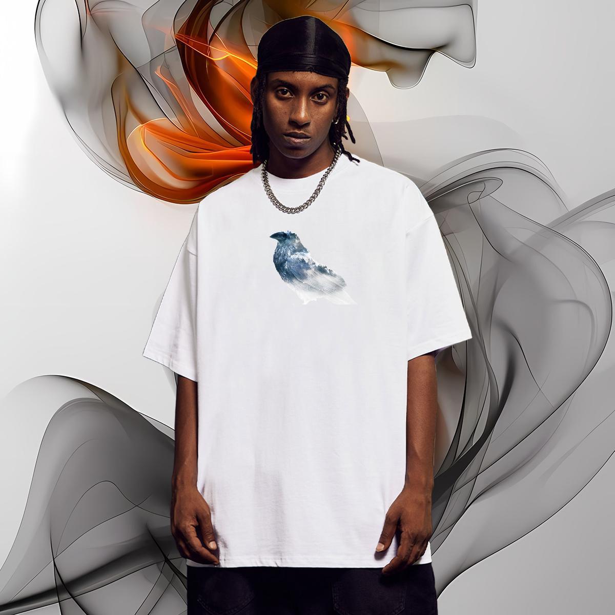 Comfortable Men T Shirts bird Crew Neck Daily Outfit Plus Size Custom 100% Cotton 230g Mens Tshirts 2024 DIY Polos