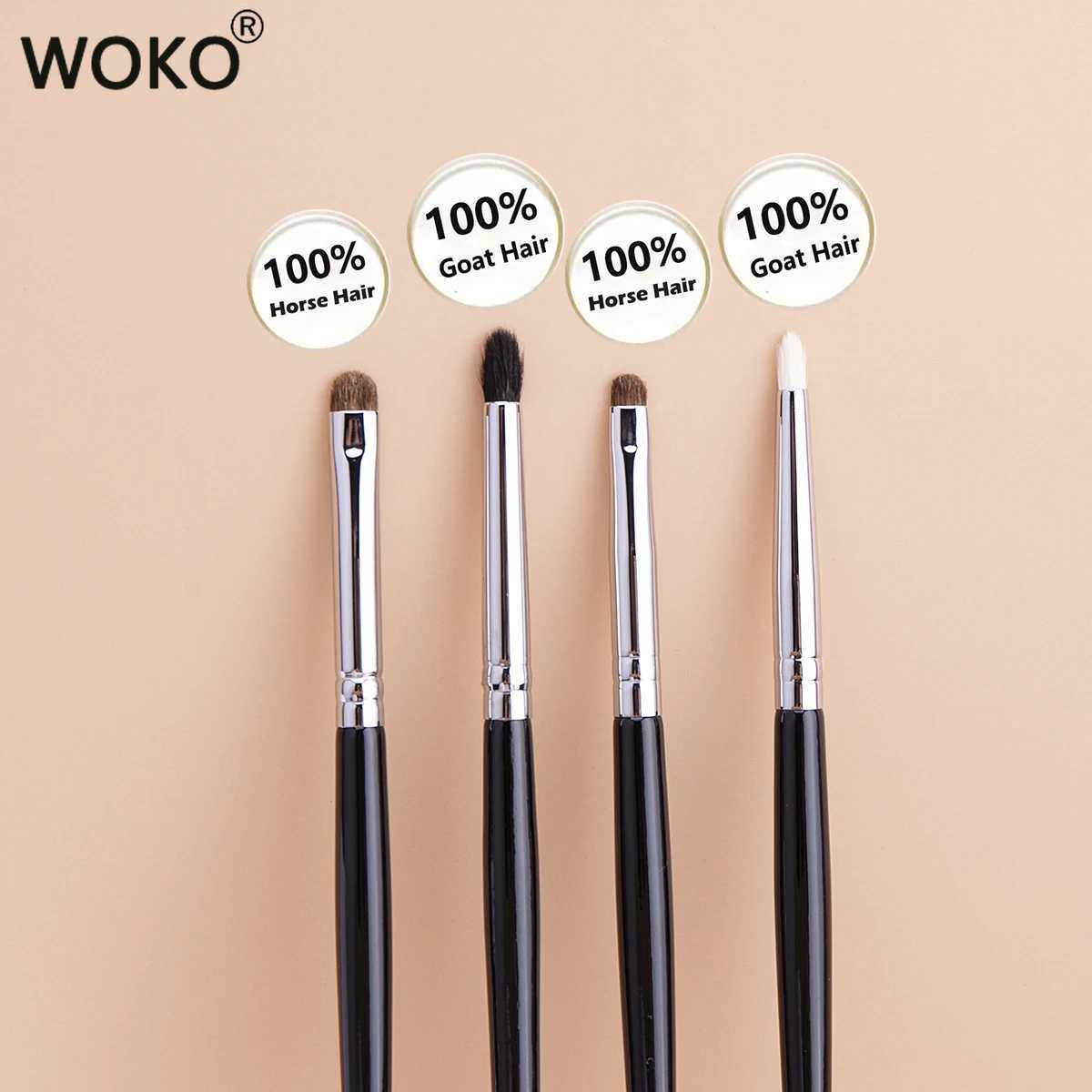 Smudge eye shadow Makeup Brush Smudge eyeliner Smudge Horse Hair/Goat Hair Small eye shadow Makeup Brush W240814