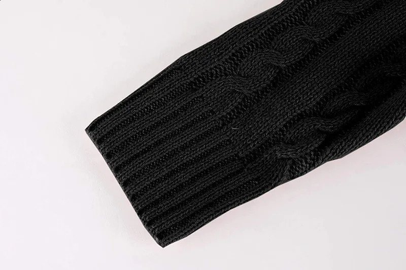 Mens Clothes Autumn Cardigan Double Breasted Lapel Long Sleeve Warm Stretchy Casual Simple Fashion Knitting Male Sweater 240814
