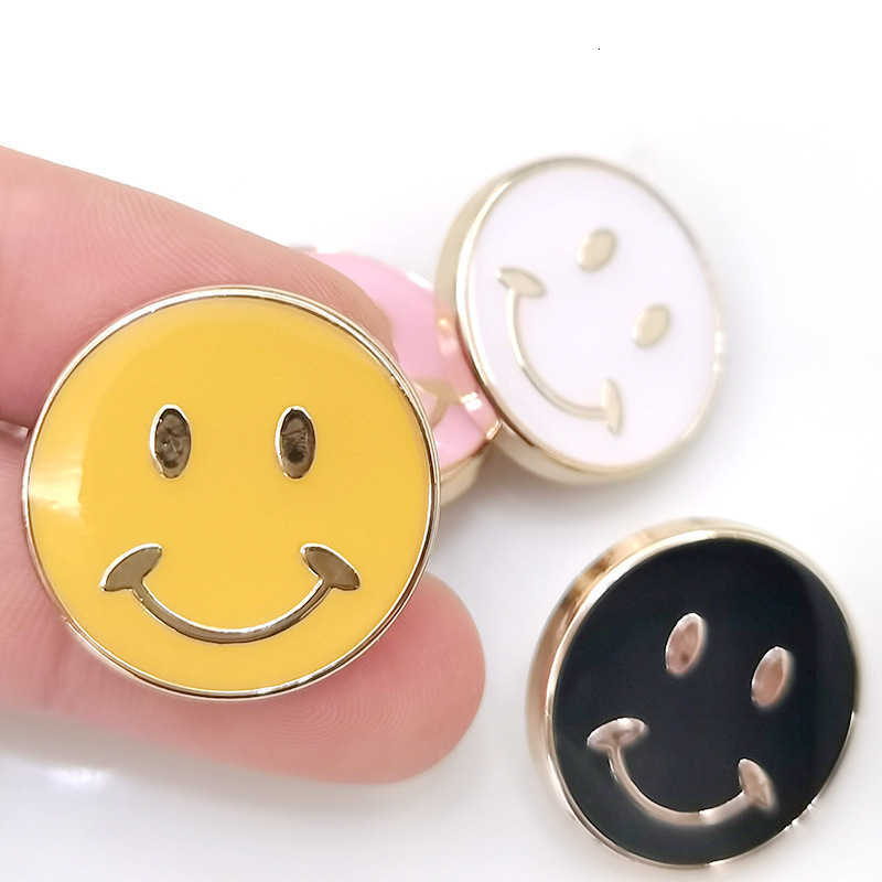 Sewing Fabric &Tools Baby Button Plastic button smiley face accessory children's cartoon smile point oil high foot accessory DIY decorative butto