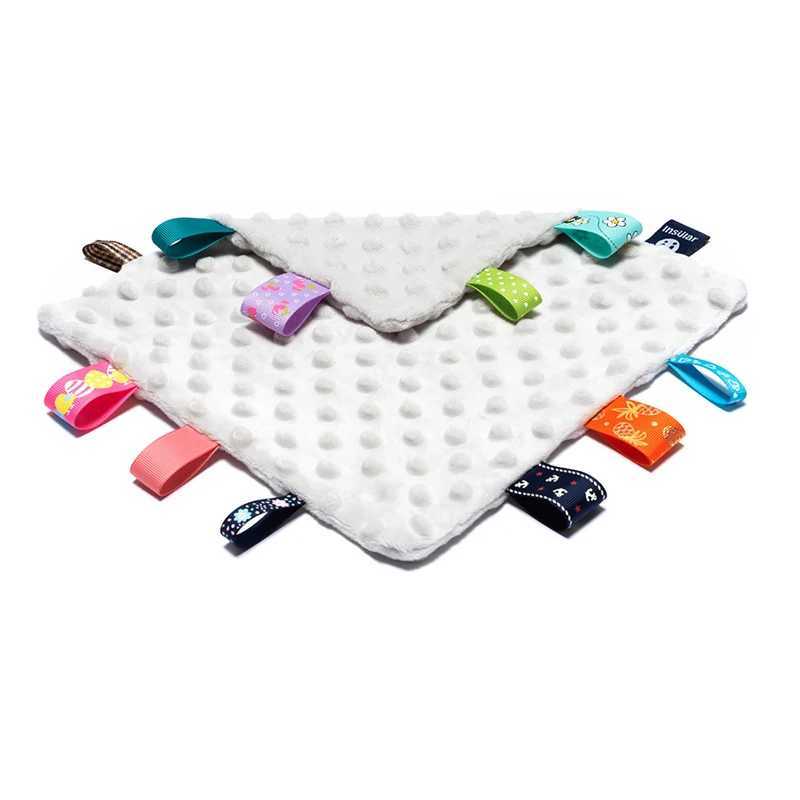 QUSHI Baby Security Blanket Baby Appies Towel Comfy Baby Tag Security Blanket Soft Comforter Plush Soothing Towel for Toddlers Y240815