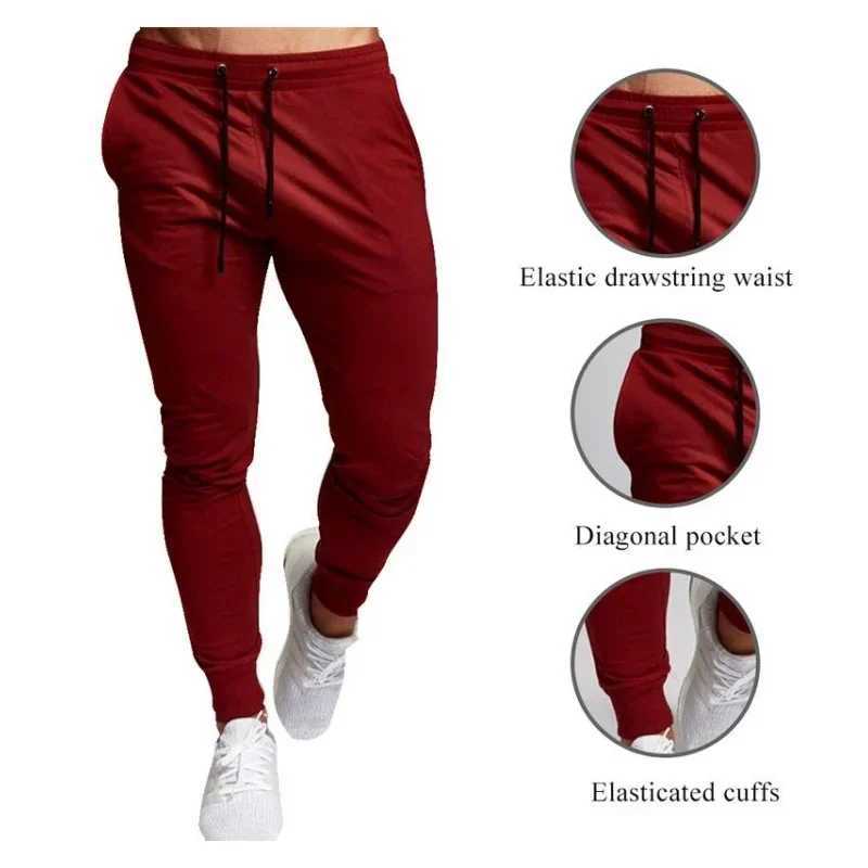 Casual pants mens jogging sports pants large size elastic waist sports casual mens loose fitness clothing spring thinW240725