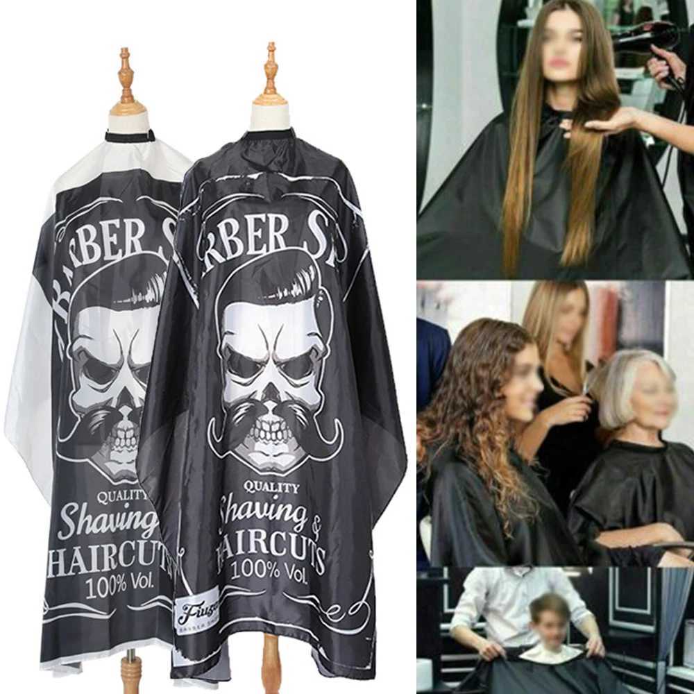 Black white non-woven fabric cardigan hairstyle cardigan hairstyle cardigan waterproof hairdresser hairstyle cardigan hair dye cardigan styling fabric