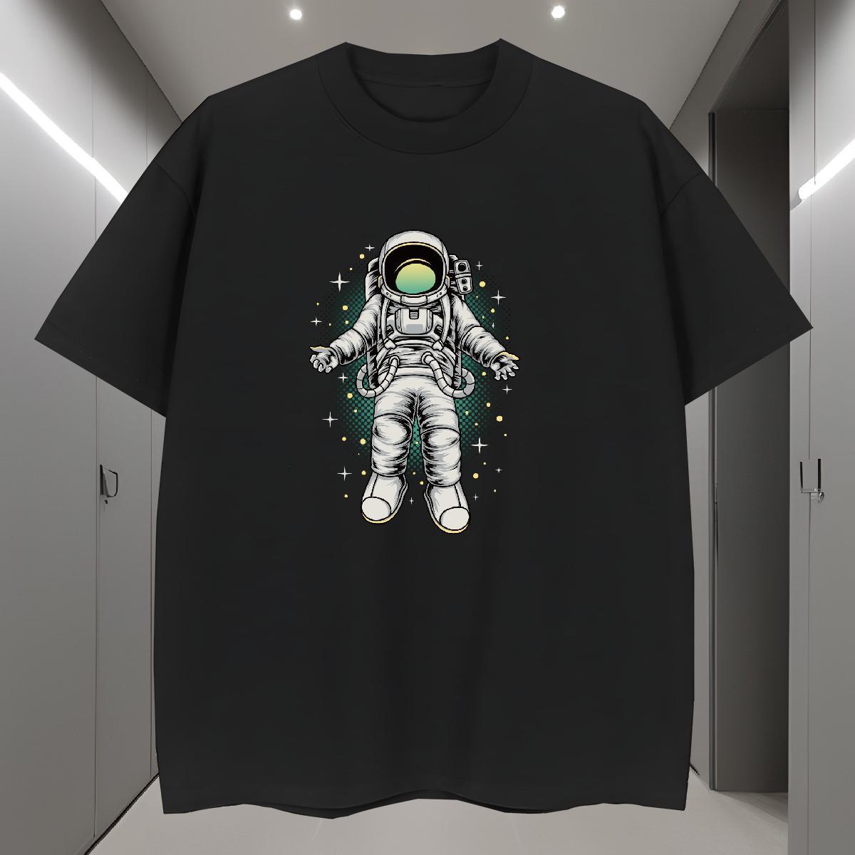 Men T Shirts 230g Cotton universe Beach Breathable Floral Print Tshirts DIY Customized Brand Clothes
