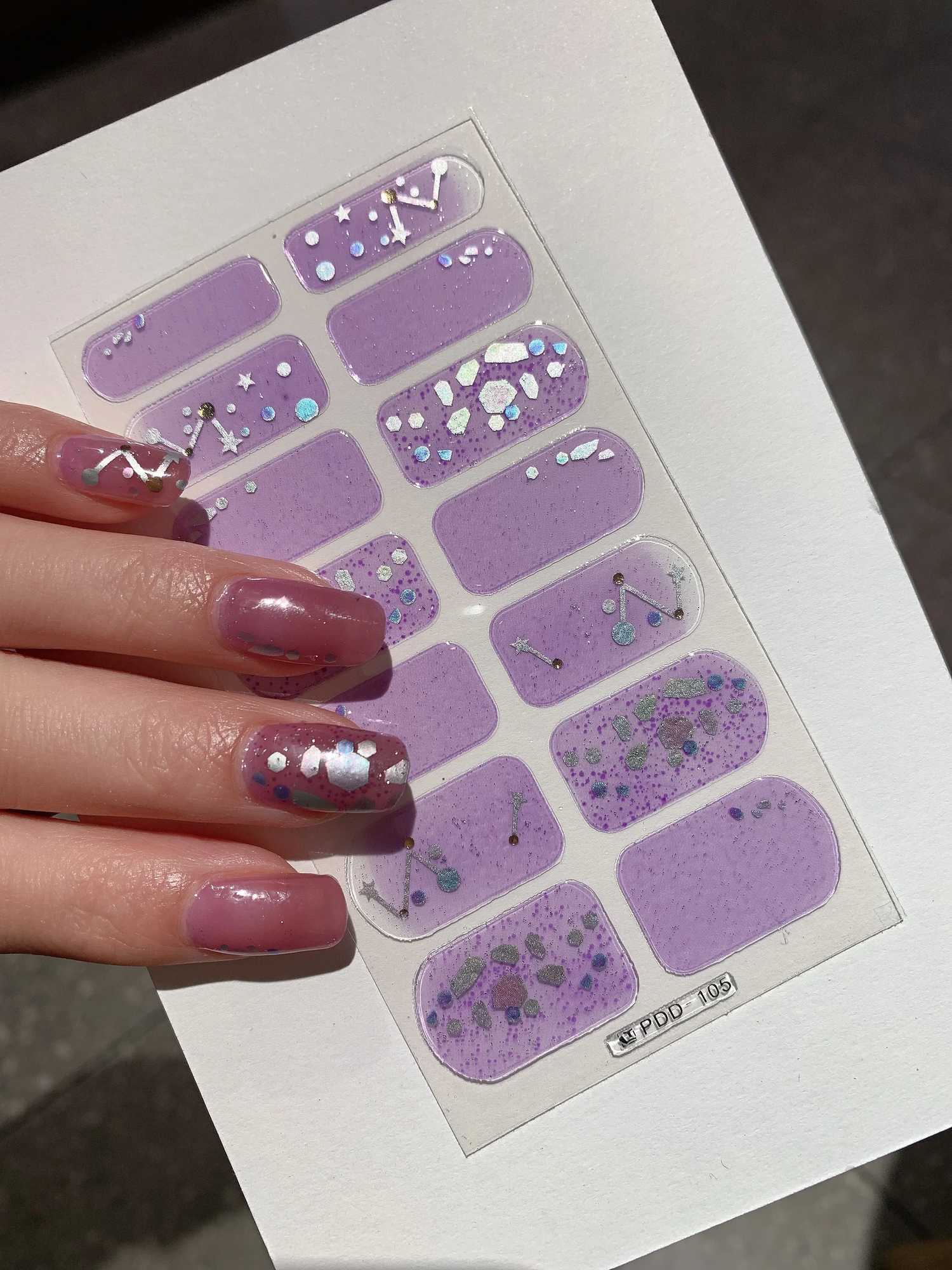 DIY Semi Cured Gel Nail Stickers Long-Lasting Solid Color Fresh Flowers In Spring Nail Strips Patch Slider Full Cover DecalXJ240814