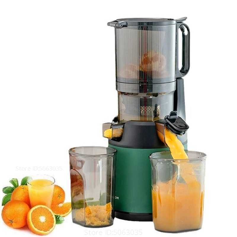 Large Caliber Electric Slow Juicer Household Low-speed Fruit Extractor 130mm Commercial Fresh Fruit Juice Machine CL240815