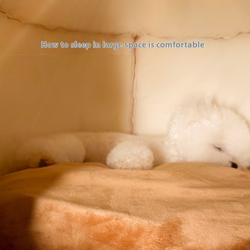 Comfortable Small Dog Kennel with Insulated Bed - Perfect for Cold Weather Use