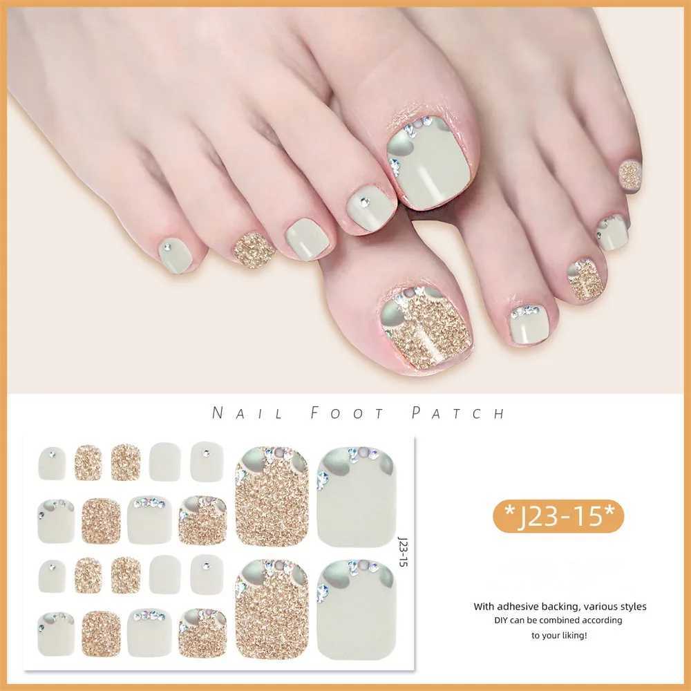 Manicure 2024 Manicure Stickers Nail Art Waterpr Nail Stickers Explosive Toenail Stickers 22 Toe Nail Stickers New Product 2024XJ240814