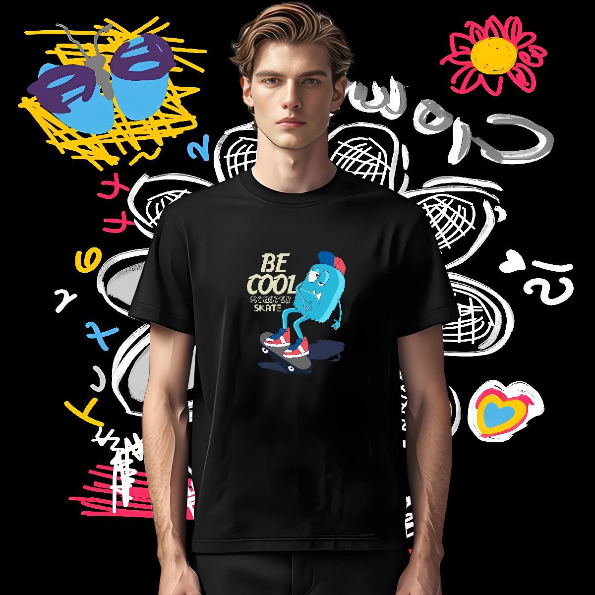 T shirt 230g Cotton role Daily Wear Crew Neck Breathable Oversized 3XL 4XL Men Tshirts Fashion Design Cool Tops