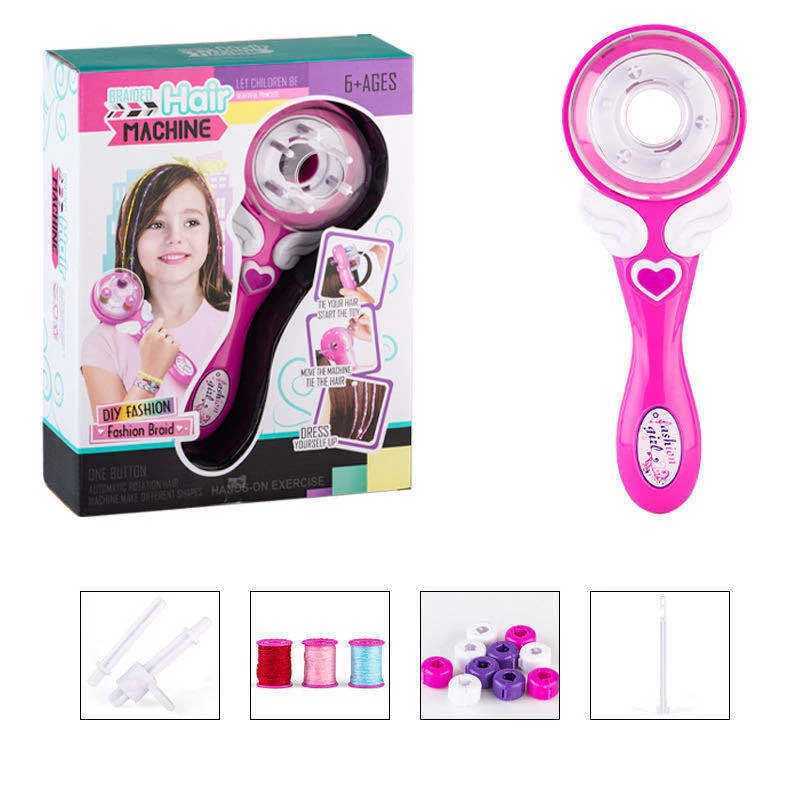 Electric Automatic Hair Weaving Machine DIY Hair Weaving Roller Machine Twisted Knitting Roller Twisted Weaving Styling Tool for Girls Gift W240814